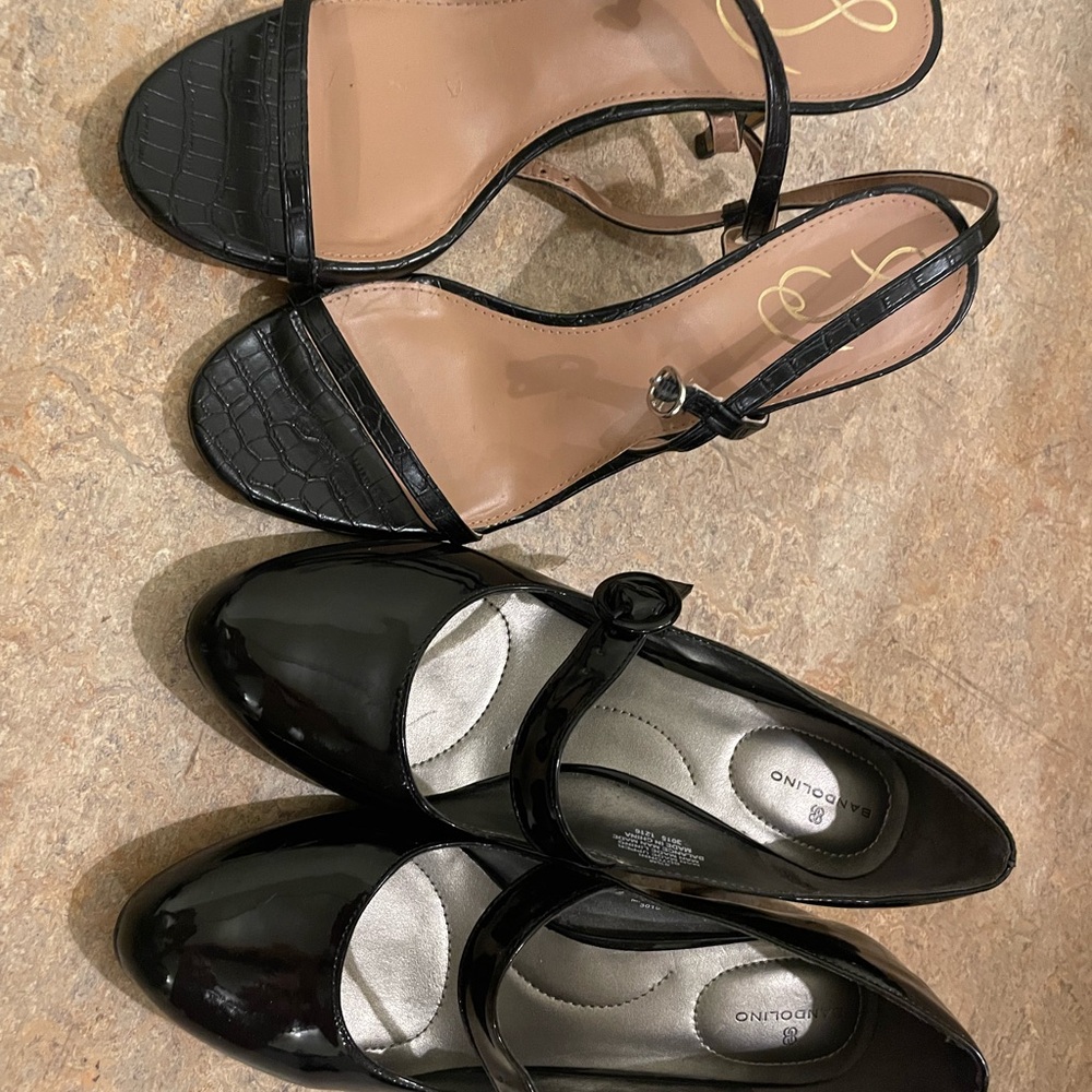 Sam Edelman heels and Bandolino mary janes